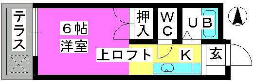 グルニエS・T / 201号室 間取り