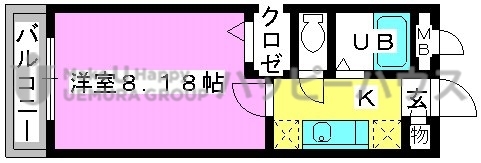 アヴァンティ野間2 / 103号室 間取り