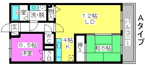 シックス板付 / 503号室 間取り