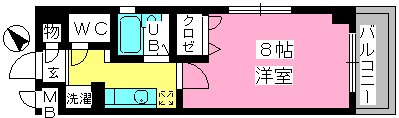 コスモコート / 207号室 間取り
