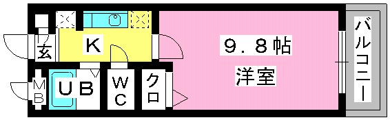 エランドール谷 / 106号室 間取り