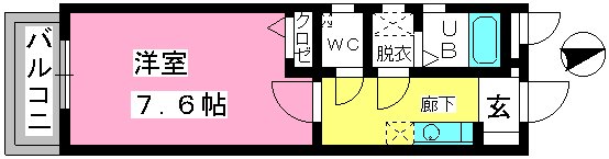 コンフォール井尻 / 102号室 間取り