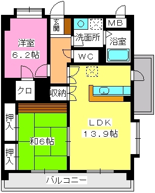 ソルト・ヴィース / 1005号室 間取り