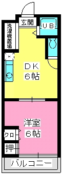 伊勢コーポ / 102号室 間取り