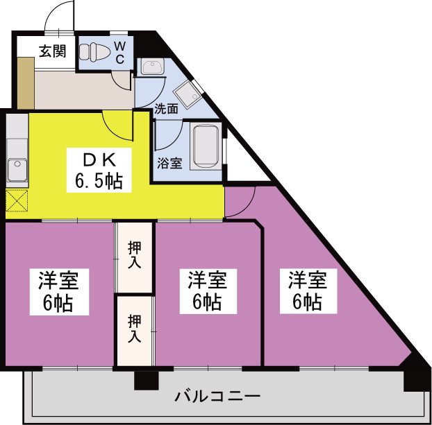 吉田ビル / 502号室 間取り