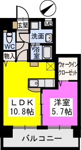 Court　Midi / 501号室 間取り