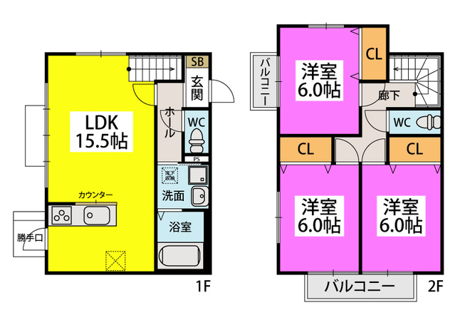 メゾングレイス / 102号室 間取り
