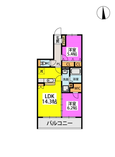 サクセス井尻 / 302号室 間取り