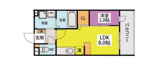 グラン　ソレイユ博多南 / 502号室 間取り