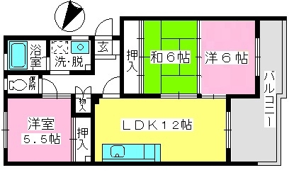 コーポウィステリア24 / 403号室 間取り