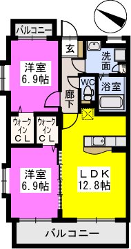 スコルピアス / 303号室 間取り