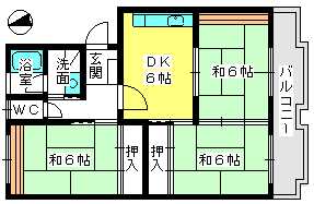 ハイム多々良川 / 102号室 間取り