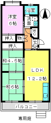 エクセレント塩浜 / 106号室 間取り