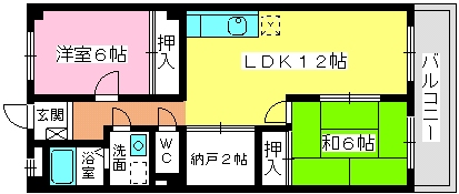 サンヒルズ千早 / 403号室 間取り