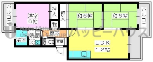 レジデンス唐原 / 203号室 間取り
