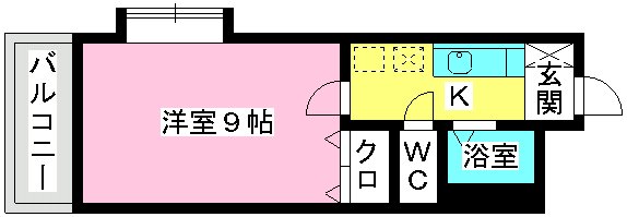 サンライズ香椎Ⅱ / 205号室 間取り