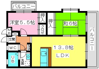 ミ・カーサ香椎 / 301号室 間取り