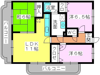 ソレーユ２１ / 201号室 間取り