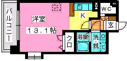 宗像北田マンション / 202号室 間取り
