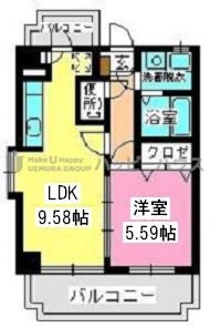ヴィラ・ヴィンテージ唐原 / 301号室 間取り