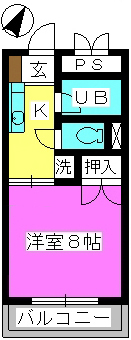 スクエア・Ｔ / 202号室 間取り
