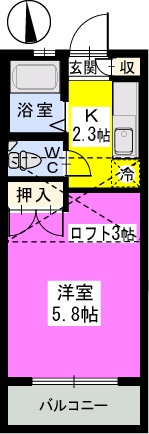 パロッセ綾 / 205号室 間取り