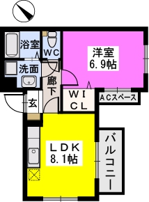 エスカーレ千早 / 301号室 間取り