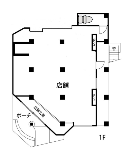 アーバン和白丘 / 1F店舗号室 間取り