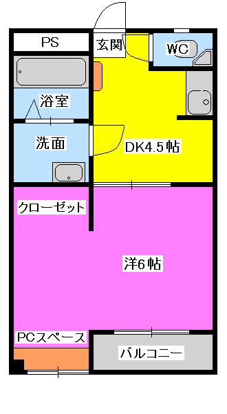 安隆ハイツ / 302号室 間取り