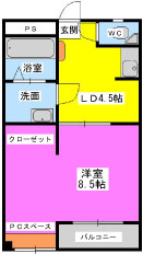 安隆ハイツ / 305号室 間取り