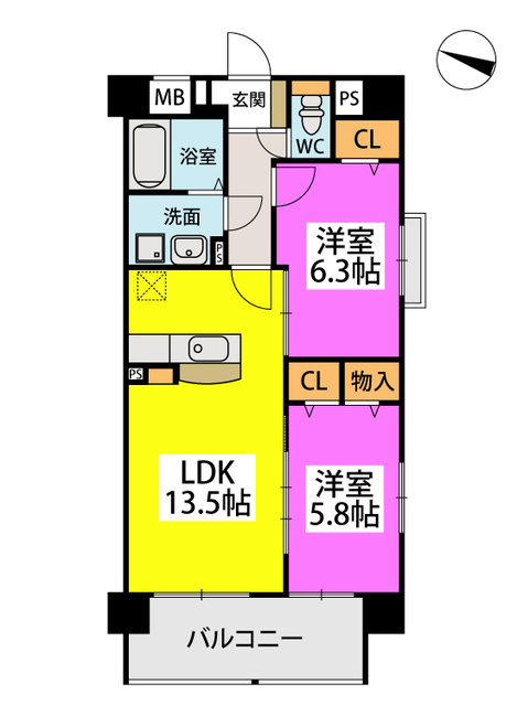 黒木ビル / 301号室 間取り