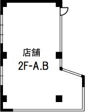 みゆきビル / 2-A・B号室 間取り