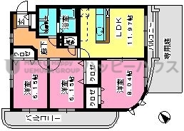 グランシャリオ２１ / 105号室 間取り