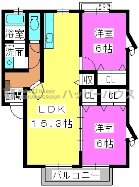 もくせい館 / 202号室 間取り