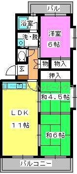 エクセレント・フジ / 407号室 間取り