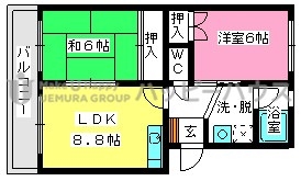 エステートＹＭ / 303号室 間取り