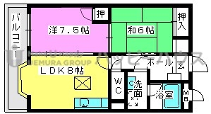 アメニティ１２ / 103号室 間取り