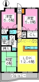 グランヴィル名宝 / 303号室 間取り