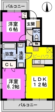 エレガンシア / 203号室 間取り