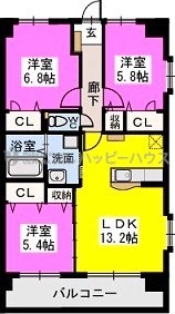 メゾンドボヌール / N503号室 間取り
