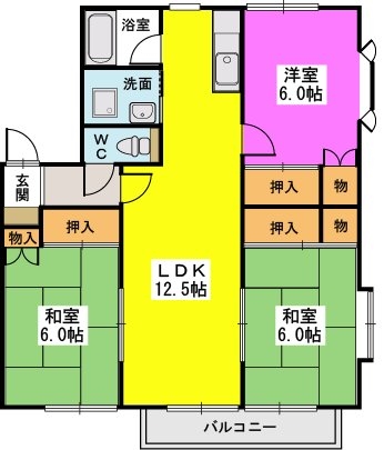 シャイニープラッツ / A202号室 間取り