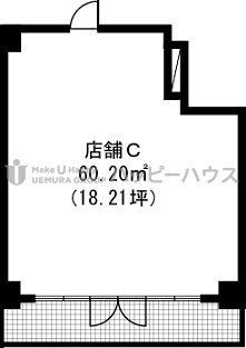 アルテール春日 / 店舗C号室 間取り
