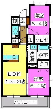 プラザ社田 / 301号室 間取り