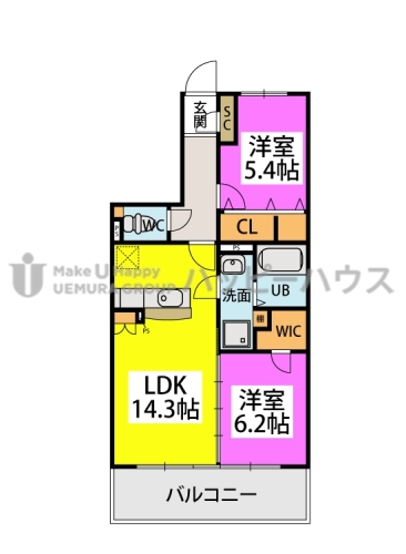 ※ラ・ルーチェ / 302号室 間取り