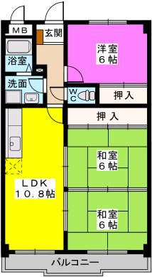 シャトレ壱番館 / 202号室 間取り