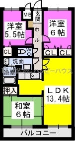 シャトレ弐番館 / 402号室 間取り