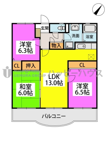 ルミエール’９８ / 203号室 間取り