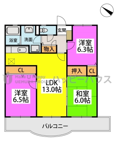 ルミエール’９８ / 306号室 間取り