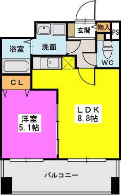 ラヴィ　ヌーヴォ / 503号室 間取り