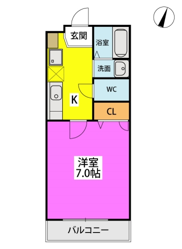 さくら館 / 207号室 間取り